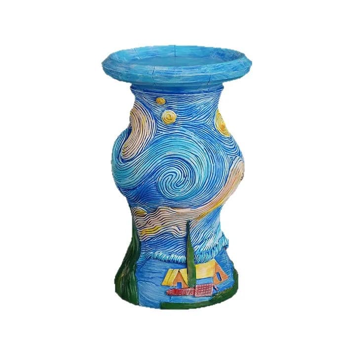 DSA star candle holder resin handmade ornament galaxy art desk lamp birthday gift creative home decoration