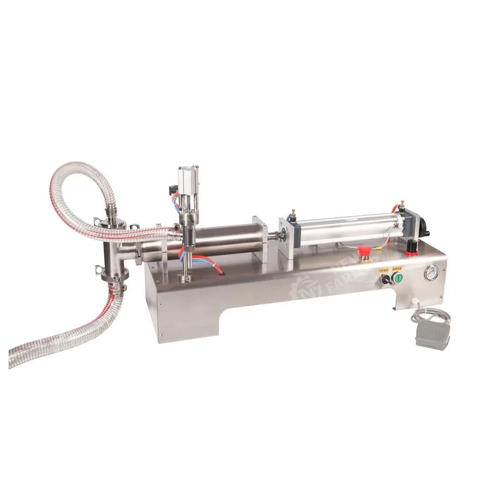 304 Stainless Steel Semi Automatic Liquid Paste Filling Machine Single Head Filler for Sauce Honey Cream Cosmetic Food