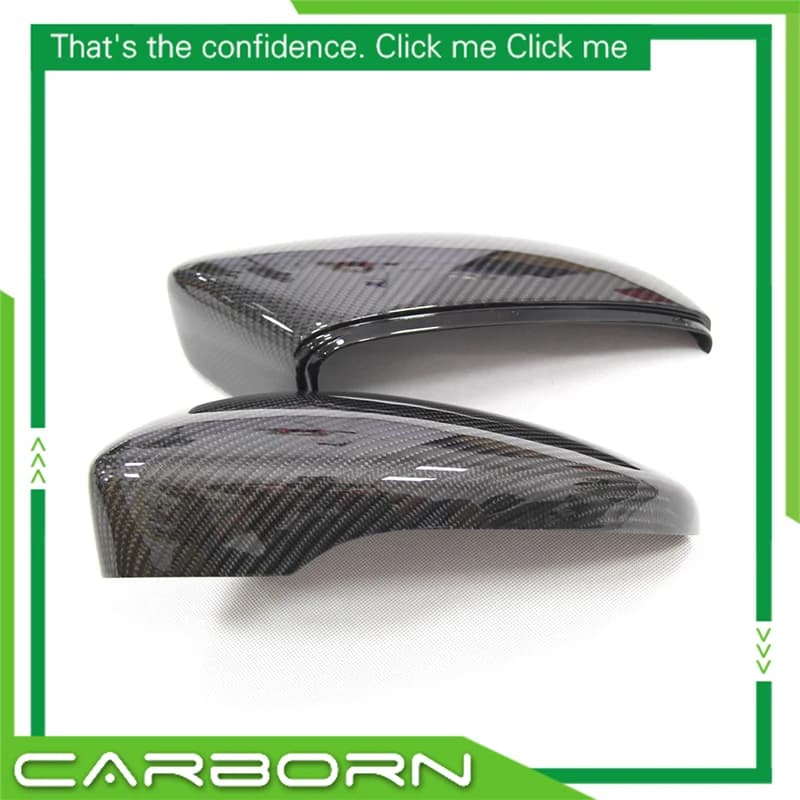 ABS+Forged/Wet Carbon Fiber Mirror Cover For Volkswagen VW Passat CC Scirocco Beetles EOS Bora Magotan 2010-18 Replacement Style