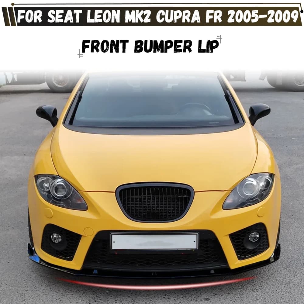 For Seat Leon Mk2 Cupra FR Pre-Facelift 2005-2009 Front Bumper Diffuser Lip Spoiler Guard Splitter Bodykits