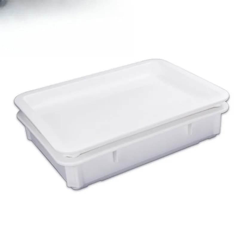 Plastic PP white dough leavening box pizza dough bread plate turnover baking utensils