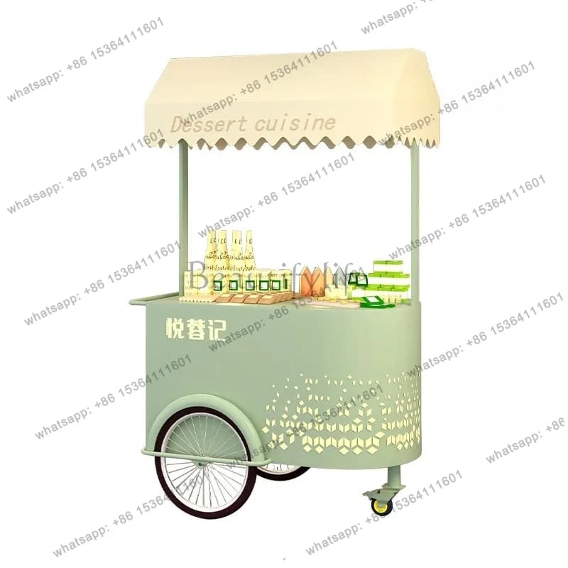 Shopping mall store decorative car luminous beauty Chen display  night market camp creative prop car mobile booth dining car