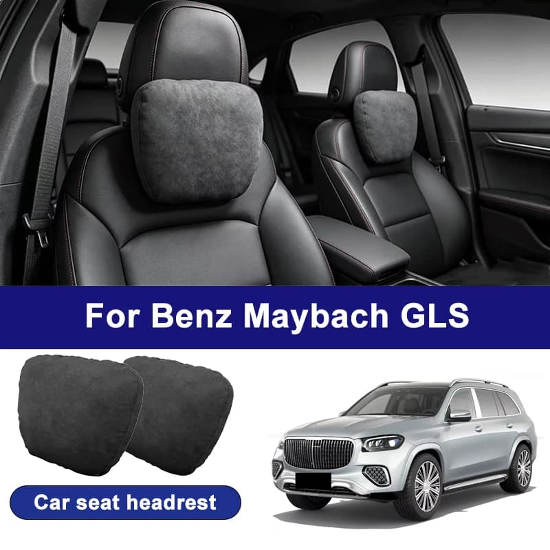 For Benz Maybach GLS car headrests, soft universal adjustable car seat pillows, car neck pillow cushions, car accessories