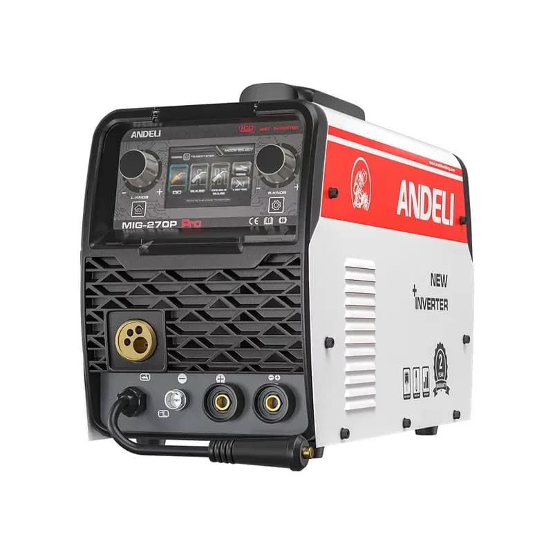 ANDELI 220V LCD Screen Double Pulse MIG Lift TIG MMA Spool Semi-automatic Aluminum MIG Welding Machine