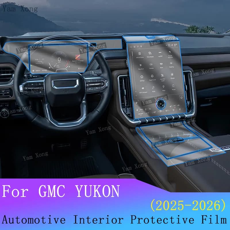 For GMC YUKON 2025 2026 Car Panel Film Dashboard  Sticker Interior Anti-Scratch Film Cover Panel  Navigation Automotive Film