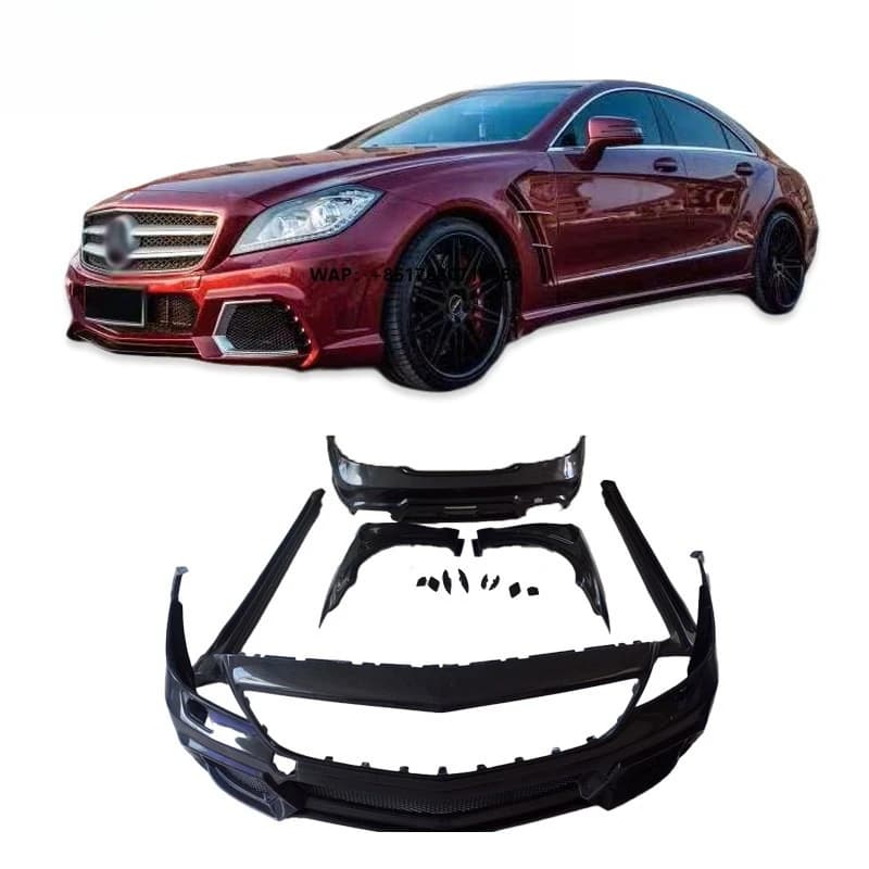 For  Car Body Kit CLS Level W218 Body Kit with CLS63 Complete Set of Car Bumpers Side Skirts