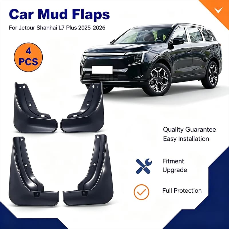 For Jetour Shanhai L7 Plus 2025-2026 4Pcs Splash Guards Mud Flaps Front Rear Wheel Fender Protector Heavy Duty