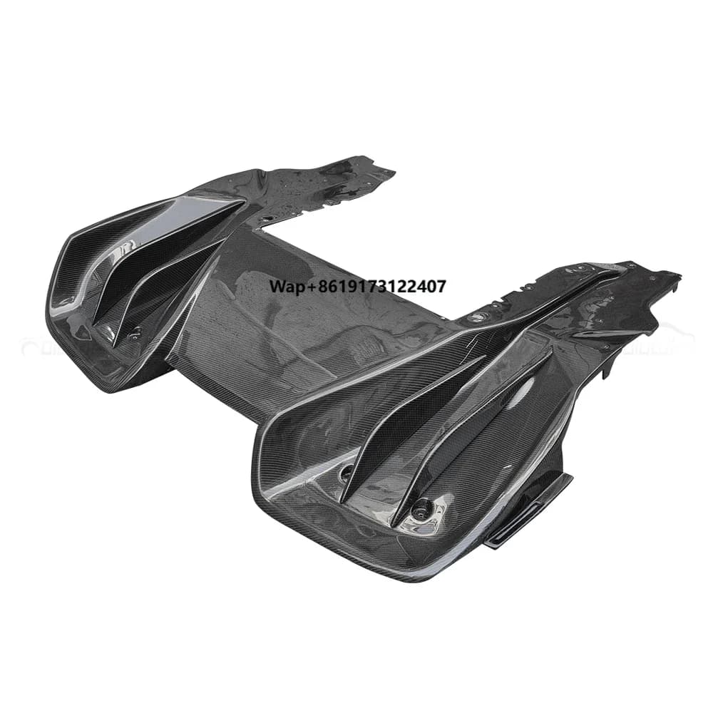 Carbon Fiber Rear Bumper Lip Fins Spoiler Rocker Winglet Splitter for  MP4-12C Modified 650S Diffuser Auto Tuning