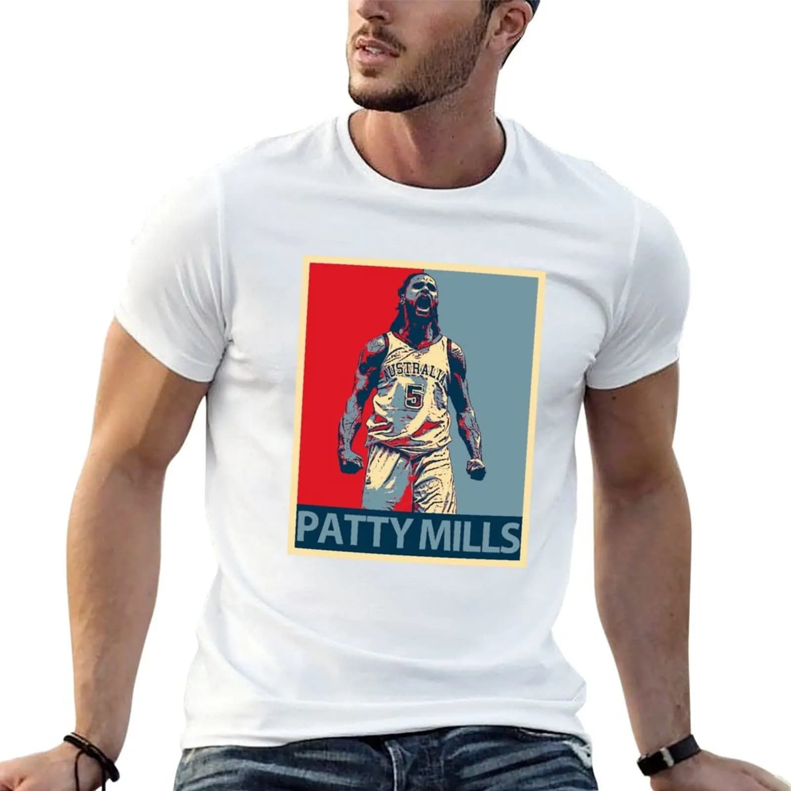 Patty Mills T-Shirt tops cheap stuff mens graphic t-shirts