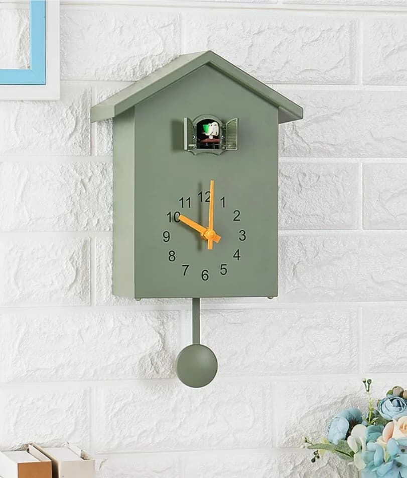 20x25cm Cuckoo Quartz Wall Clock Modern Bird Home Living Room Hanging Watch Horologe Clocks Timer Office Home Decoration Gifts