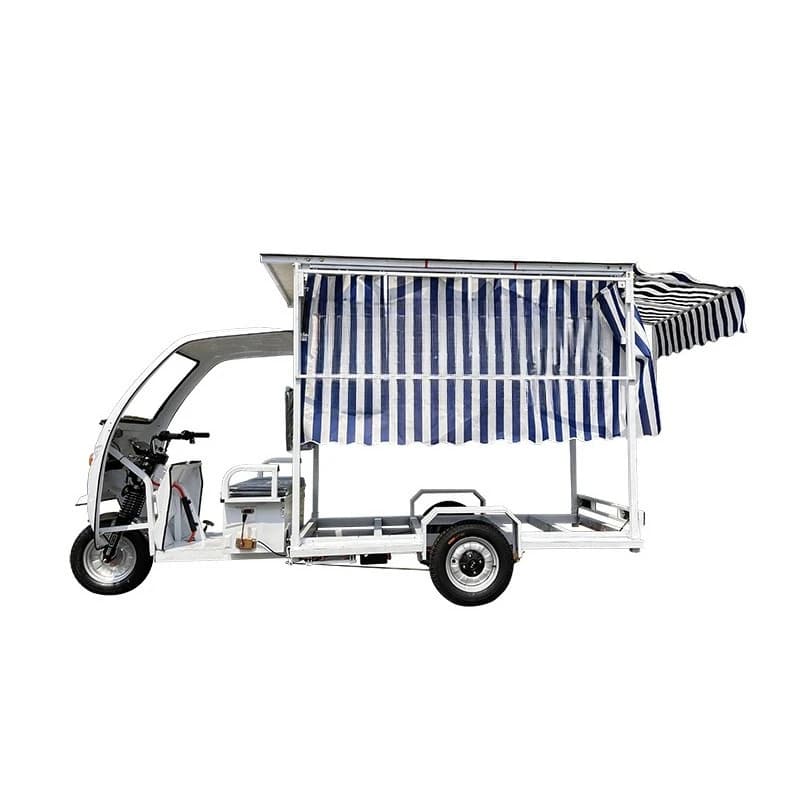 Electric three-wheel dining car chassis, electric multi-function dining car chassis, mobile chassis dining car