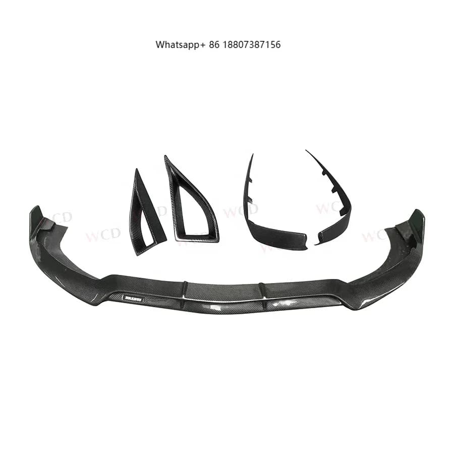 B Style Carbon Fiber Bodykit forMercedes Benz CLS-Class W218 CLS63 2016-2018 Front Bumper Lip Air Intake Vent Canard Body Kit