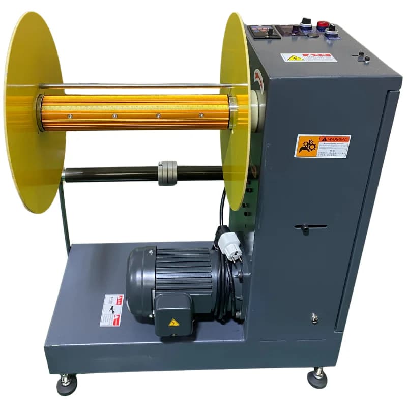 Automatic Electric Gear Coreless Rolls Motor Winding Rewinder Machine Wood Packaging