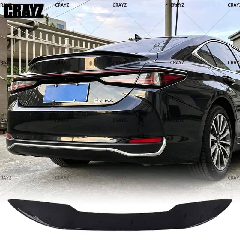 For 2018 - 2025 Lexus ES Rear Wing GEN 7 ES260 ES300H ES200 Glossy Black Spoiler Trunk Boot Wing TRD Spoiler Accessories