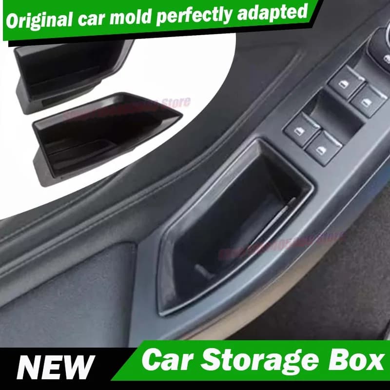 ABS Door Side Storage Box Accessories Door Insert Tray Organizer Liners Fit For Ford Focus Mk4 2019-2023 Auto Accessories
