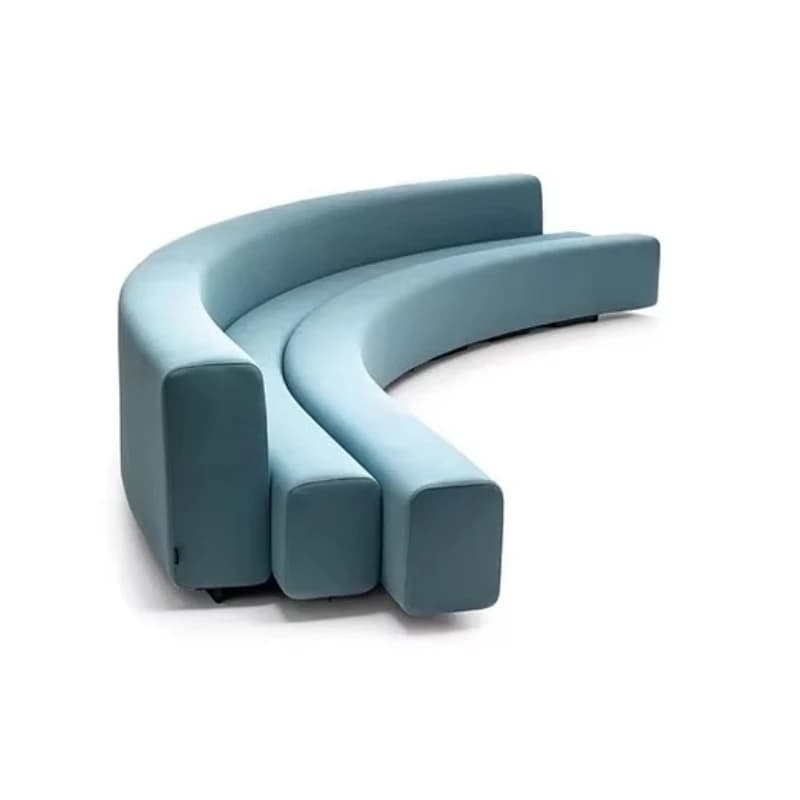 Creative curved corner sofa reception combination sofa living room couch