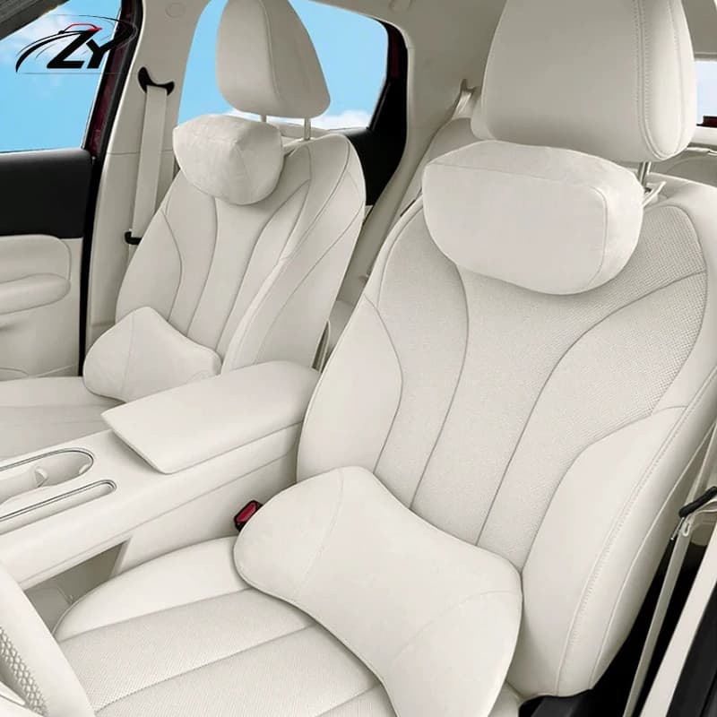 For GMW ORA 5 2026 2027 Car Headrest Waist Pillow Support Cover Leather Neck Pillow and Lumbar Support Protective Accessories