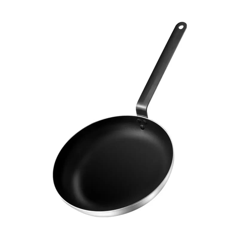 Iron Handle Bottom Non-Stick Frying Pan, Stainless Steel Household Pancake Pan