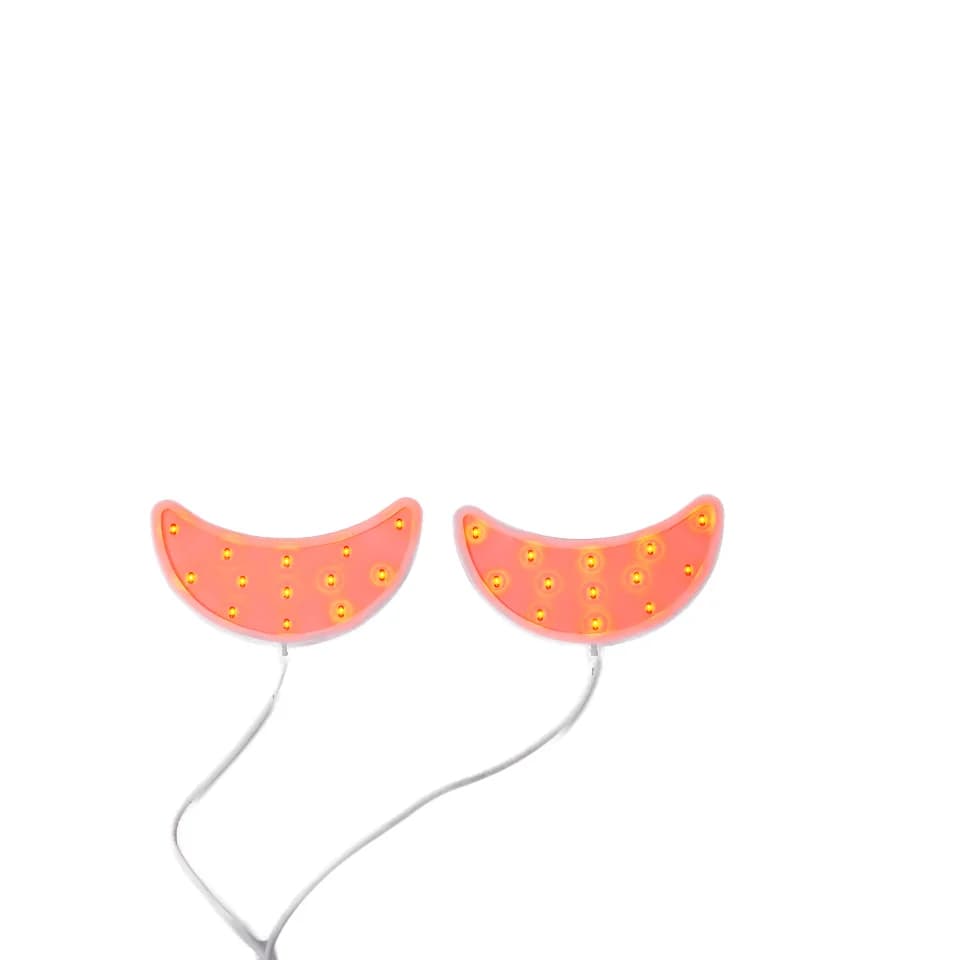2-in-1 Portable Silicone Eye Mask Red Light Therapy Microcurrent Eye Massager Anti-Aging Dark Circle Reducer for Home Use