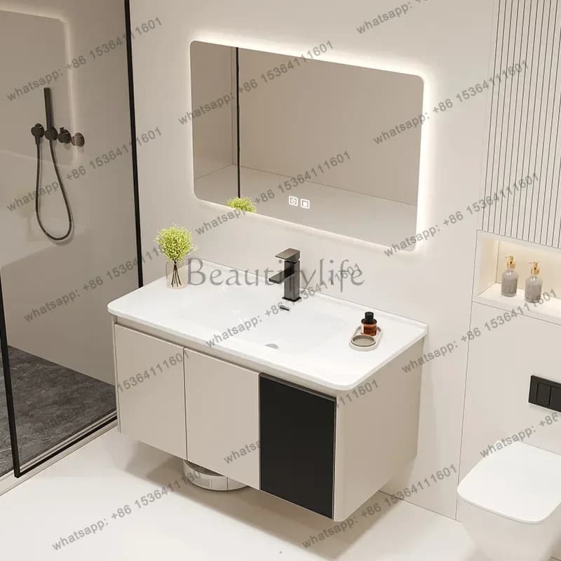 LD30 Inch Bathroom Vanity with Vessel Sink, Bathroom Cabinet with Drawer and 2 Doors, Small Quick Assembly Storage
