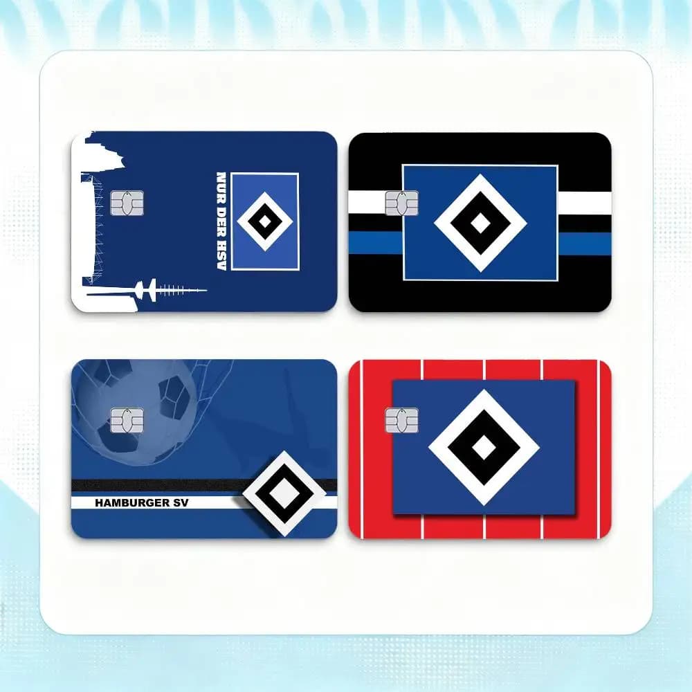 H-Hamburger SV HSV  Credit Card HD Stickers Game Card Decal Small Chip Waterproof Sticker Gift