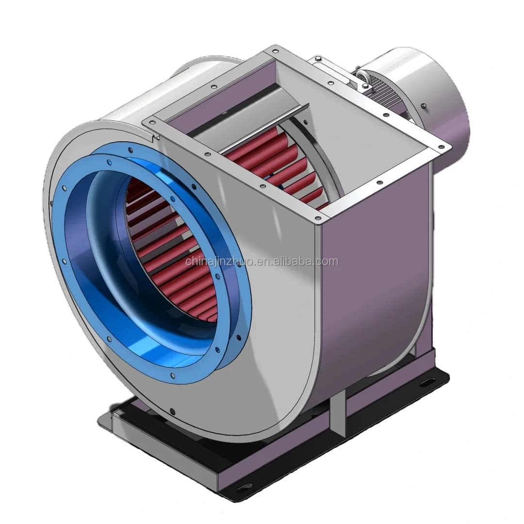 Factory High Efficiency Industrial Exhaust Ventilation Medium Pressure Blower Centrifugal Fan AC 220V~240V/380V 330W