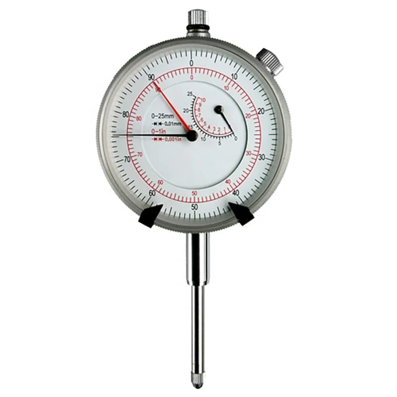 0-40mm 0-1.5inch Metric-Inch Dial Indicator with Double Display with 76mm Ring Diameter