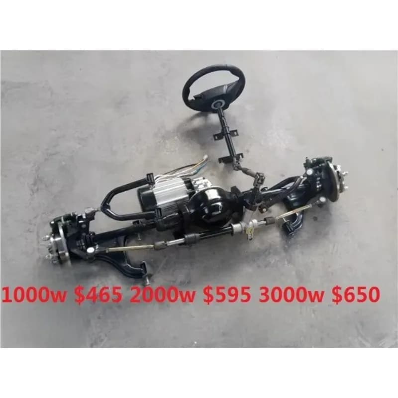 8000W ATV Hub Motor Conversion Kit 6-Seater Electric Truck Family Car Drive Rear Axle Differential for Daily Work Go-Kart
