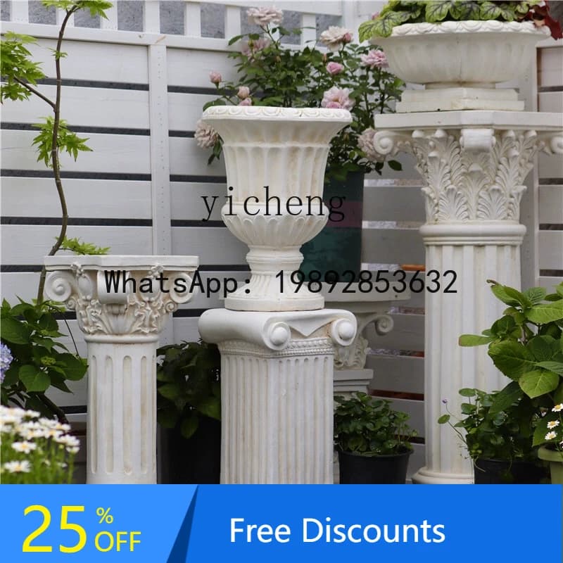 European Style Flower Pot Courtyard Balcony Garden Villa Decoration Landscaping Ornament