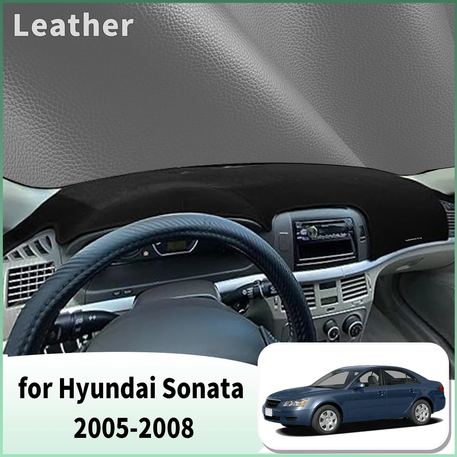 for Hyundai Sonata 2005 2006 2007 2008 Dash Mat Dashboard Cover Dashmat Universal Anti-Reflection Heat Insulation Sun Protection