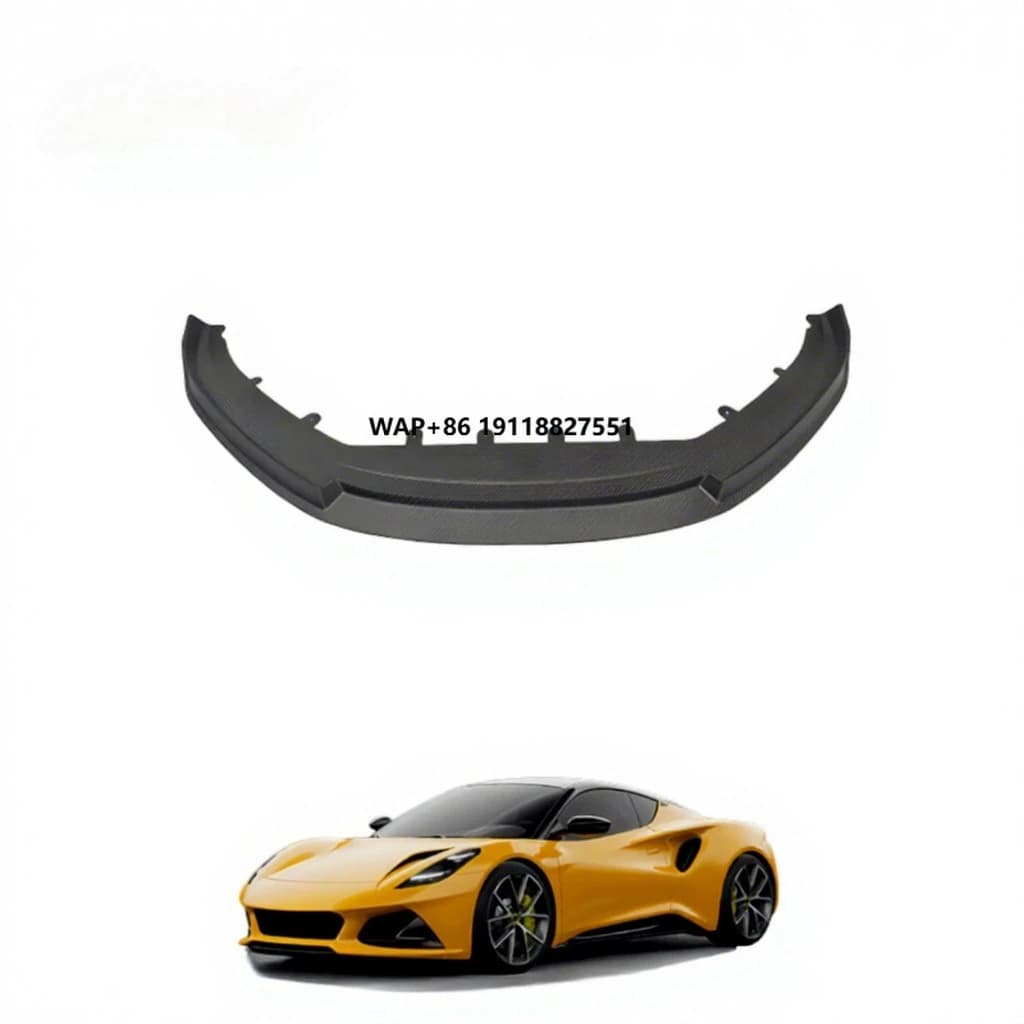 New V Style Dry Carbon Fiber Screw-On Body Kits Front Lip for Lotus Emira 2021-2024