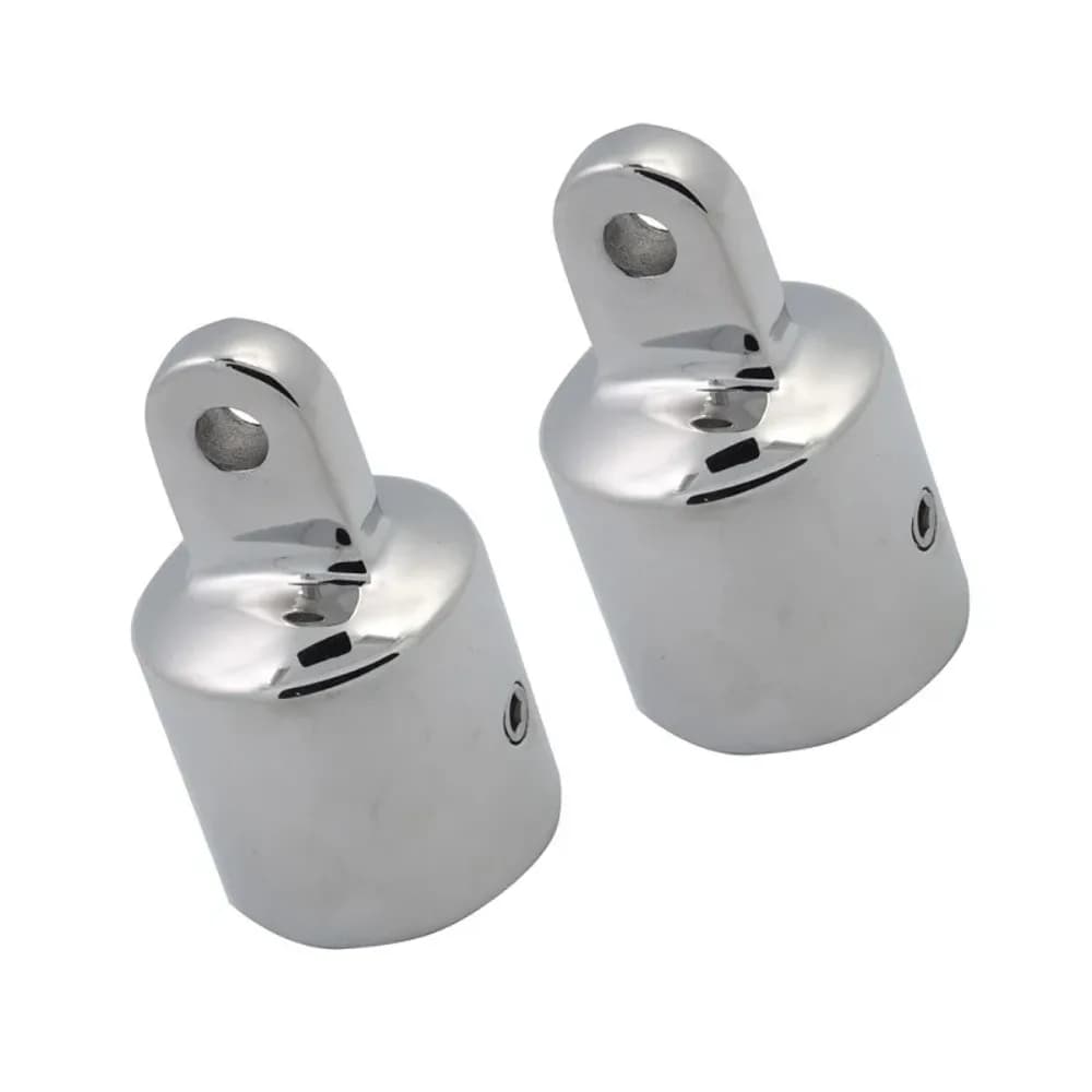 2 piezas de acero inoxidable 316 22mm 25mm accesorios superiores Bimini marino tapa superior de pulido de espejo de alta resiste