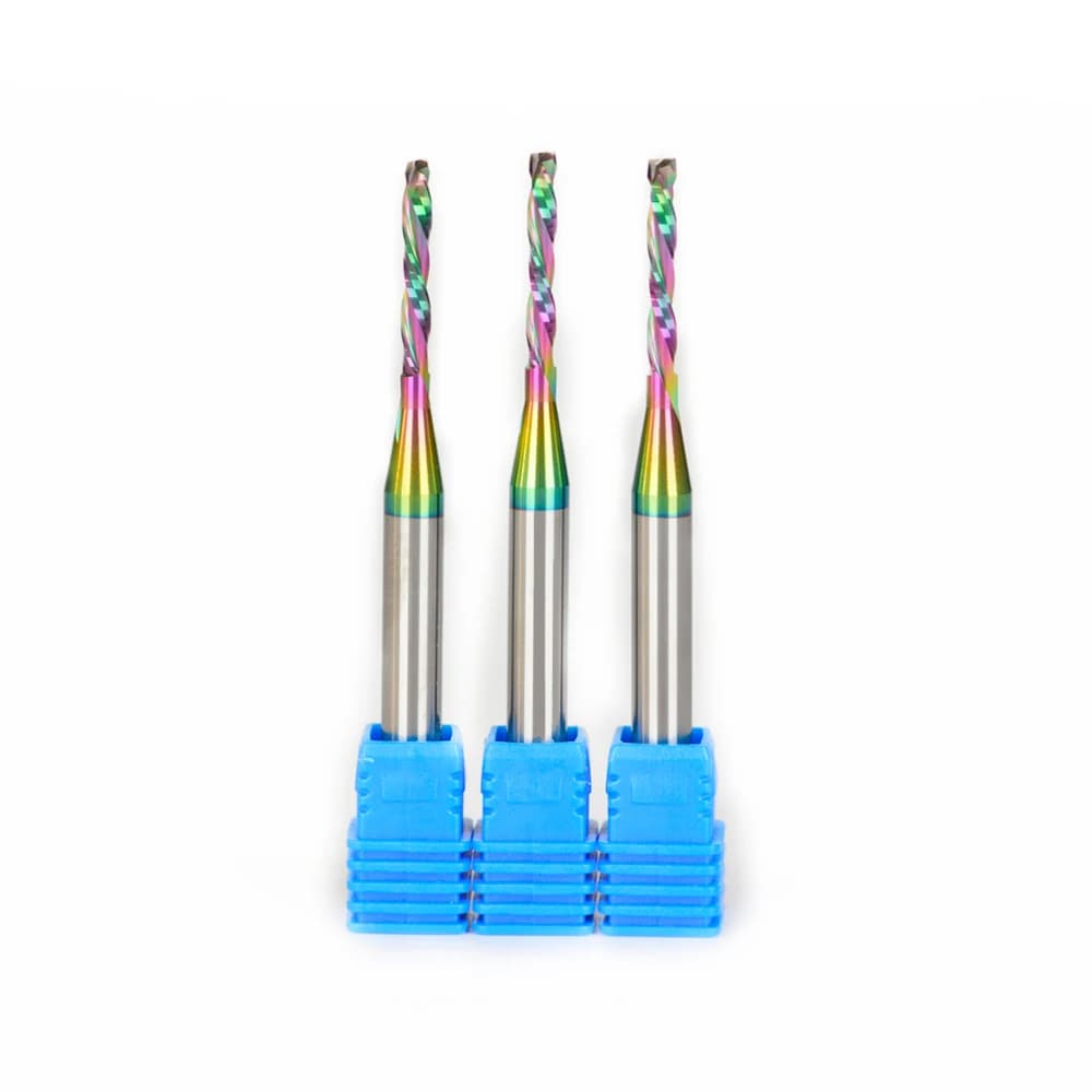 WEIX Woodworking Compression End Mill 2 Flute Cut Spiral HRC60 Carbide Cutter 1/4 3/8 4mm 6mm OEM/ODM CNC Milling Bit