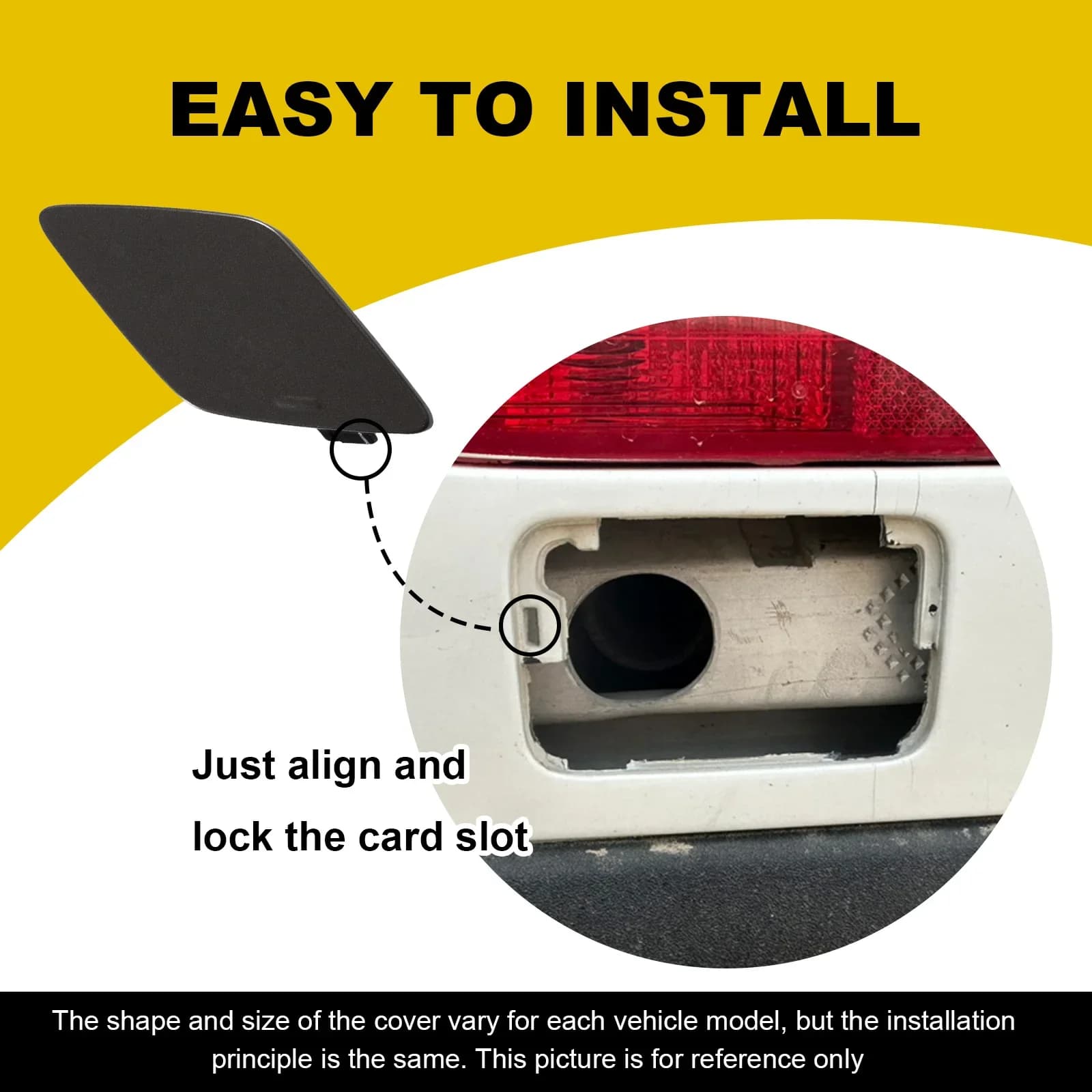 For VOLVO XC60 Basic 2022 2023 Front Bumper Tow Hook Cover Towing Eye Cover Trailer Cover Car Accessories 32234934