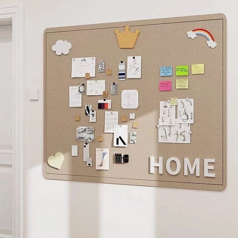 Thickened Felt Wall Stickers Nordic Message Board Home Kindergarten Works Wall Display Photo Bulletin Board Sticker Decor