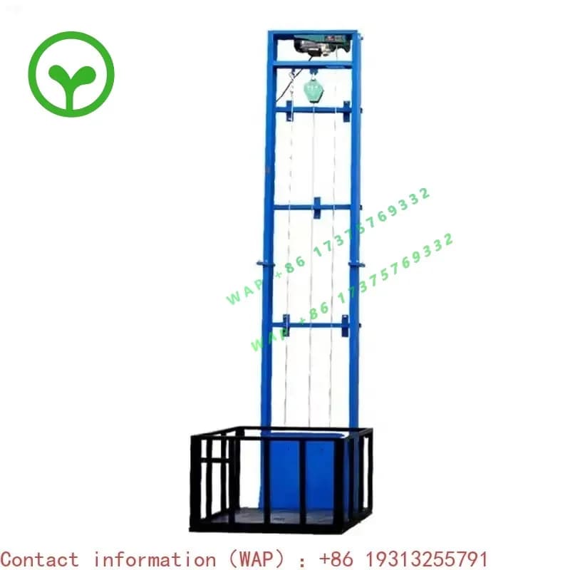 【2026】Electric Hydraulic Lift Freight Elevator Home Lift Small Lift Platform Simple Monorail