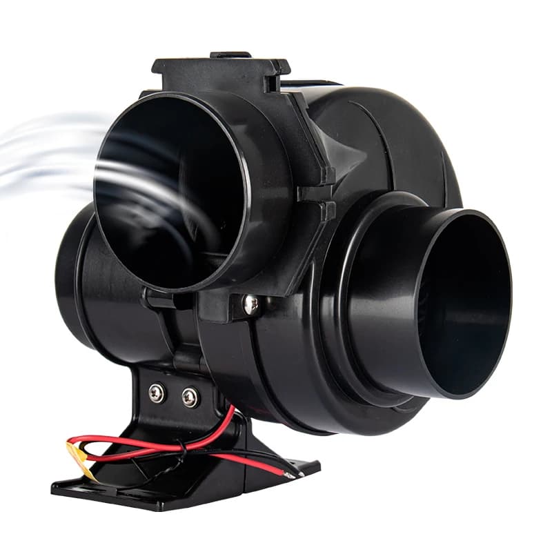 Marine Inline Blower Fan 12V 24V Boat Bilge Air Blower Ventilation Fan High Airflow Snail Type Exhaust Fan for Boat Engine Yacht
