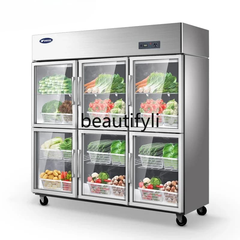 six-door commercial refrigerator, three-door display refrigerator, a la carte display cabinet, fruit fresh-keeping cabinet
