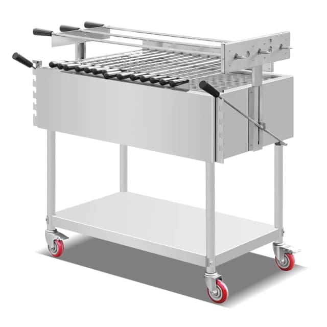 Portable Stainless Steel BBQ Grill New Design with Automatic Charcoal Features