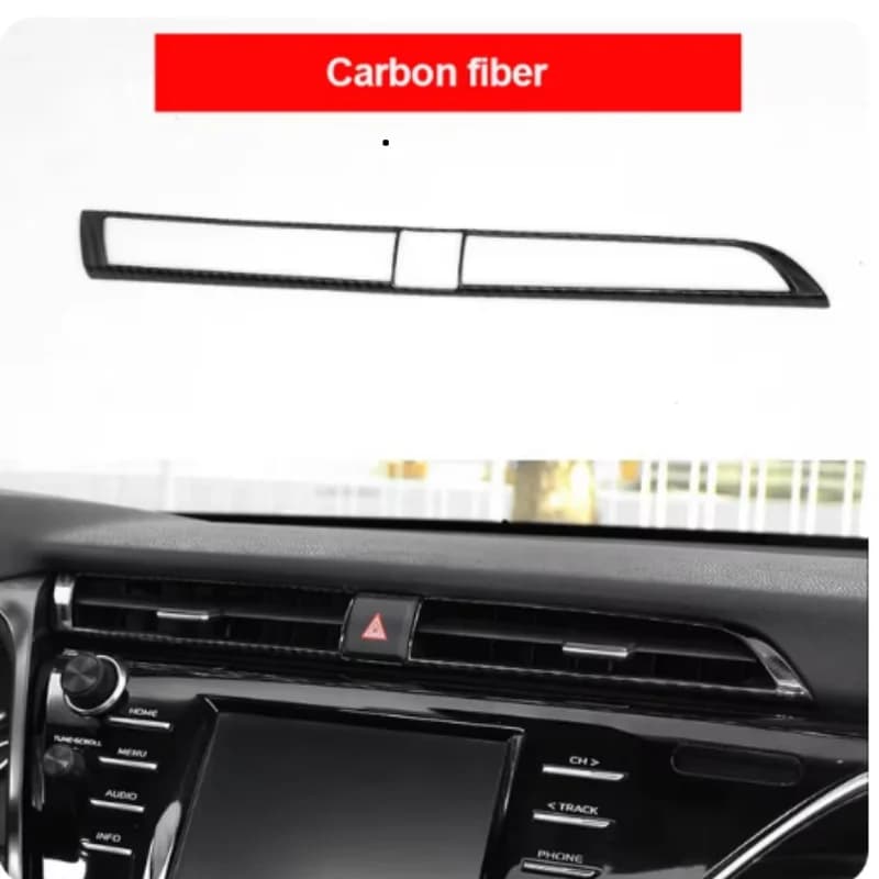 LHD For Toyota Camry XV70 8th 2018-2023 Car Styling Center Console Air Conditioning Outlet Frame Decoration Cover Trim ABS