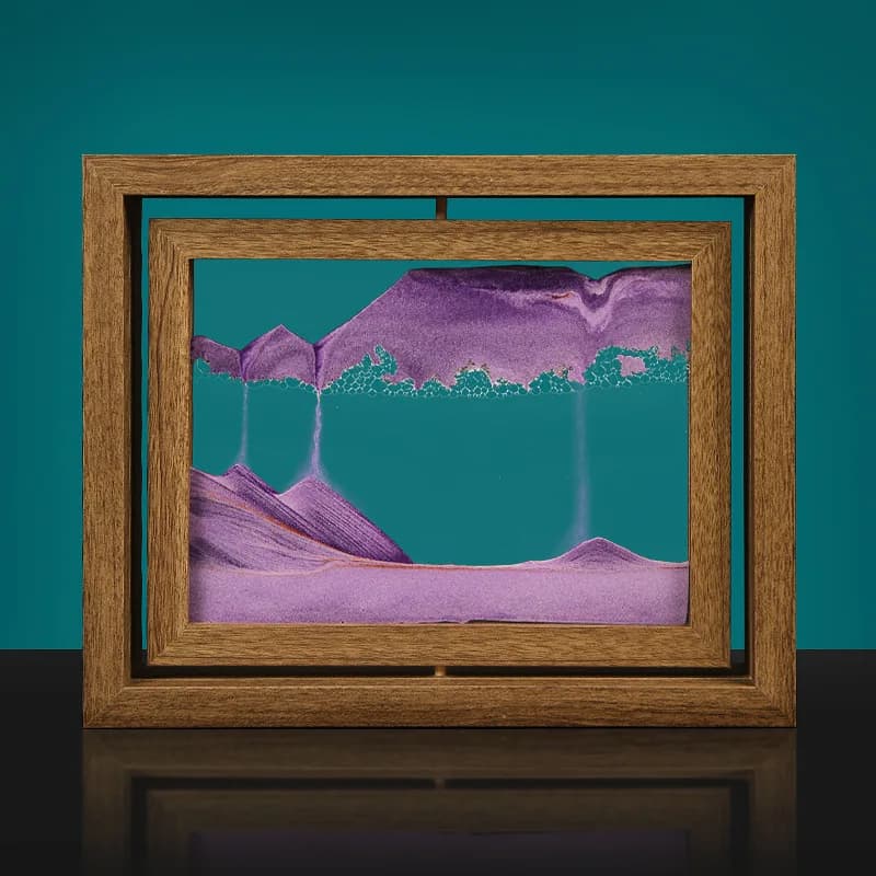 Rotatable Moving Sand Art Picture Quicksand painting ornaments creative art office living room TV cabinet home luxury decoration