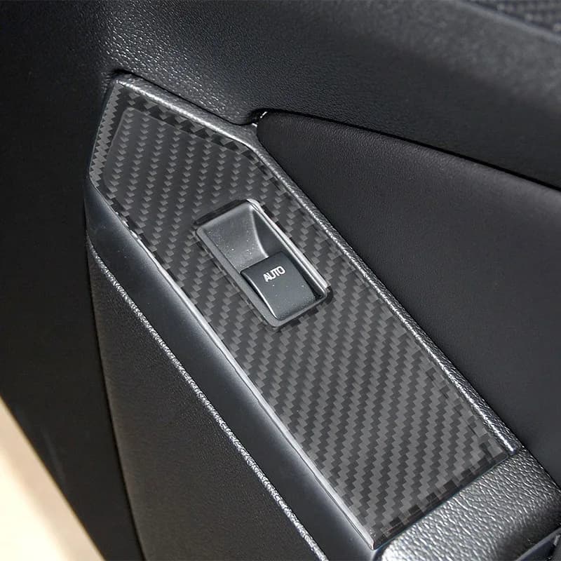 For 09-13 Ford Old Mustang Interior Modification Real Carbon Fiber Glass Lift Panel Decoration Auto Parts