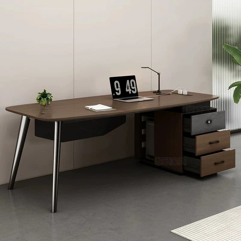 Modern single desk office manager supervisor table high-end