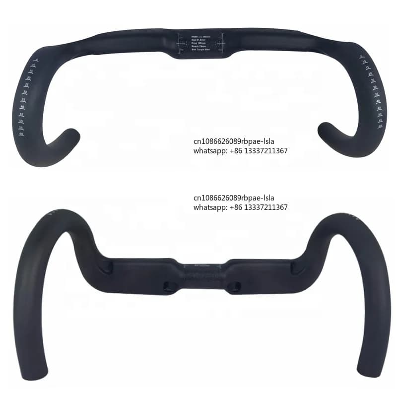 HB24 New  Carbon Handle Bar 340MM Aero Road Bike Bar Inner Carbon Bicycle Handlebar 31.8MM for Bike