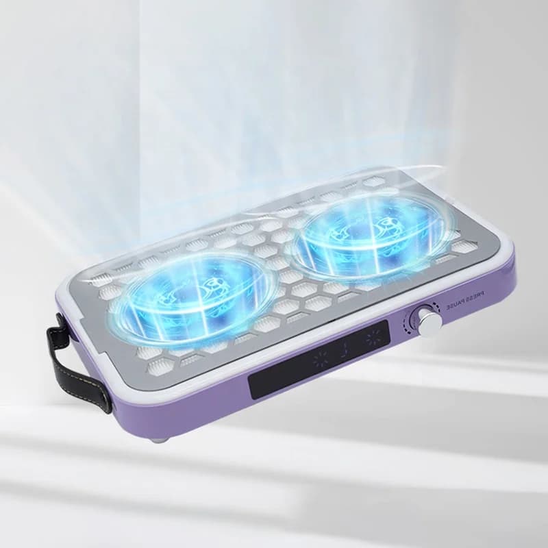 2029 NDC-267 New Design Ultra-thin Dual Turbp Fan 9000RPM Strong Suction Low Noise 48w Nail Vacuum Cleaner Nail Dust Collector