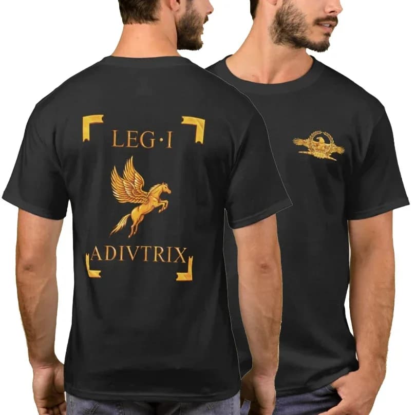 Roman Legion LEG I First Legion Adiutrix Vexillum T-Shirt 100% Cotton O-Neck Summer Short Sleeve Casual Mens T-shirt Size S-3XL