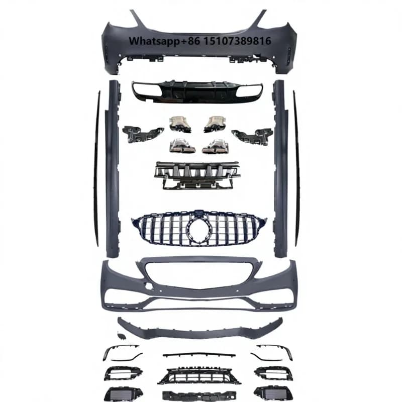 W205 New Model Black AG Body Kit for -Ben