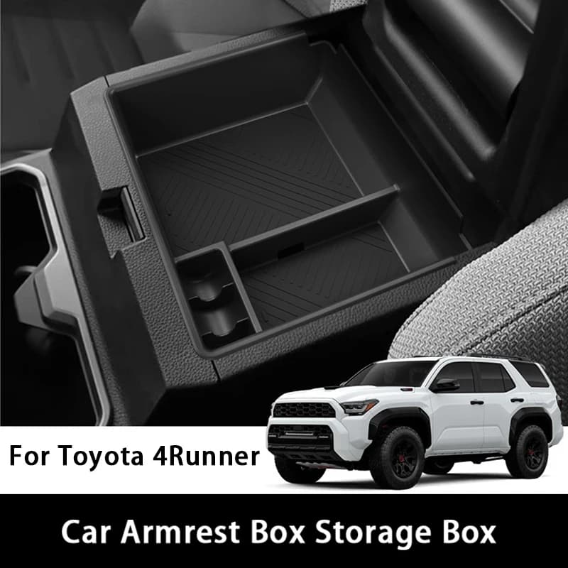 For Toyota 4Runner 2025 Car Central Control Armrest Box Storage Box Center Control Car Storage Modification Interior Accessories