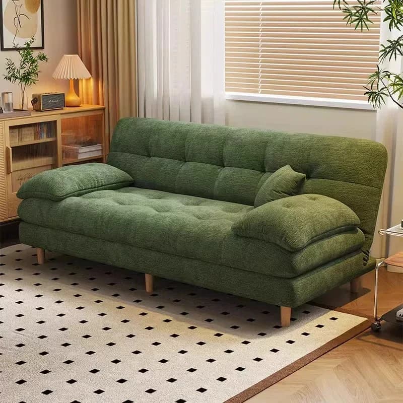 Curved Foldable Sofas Beds Cheap Friends Green Cloud Sofas Beds Lazy Recliner Muebles Para Hogar Furniture Living Room Sets