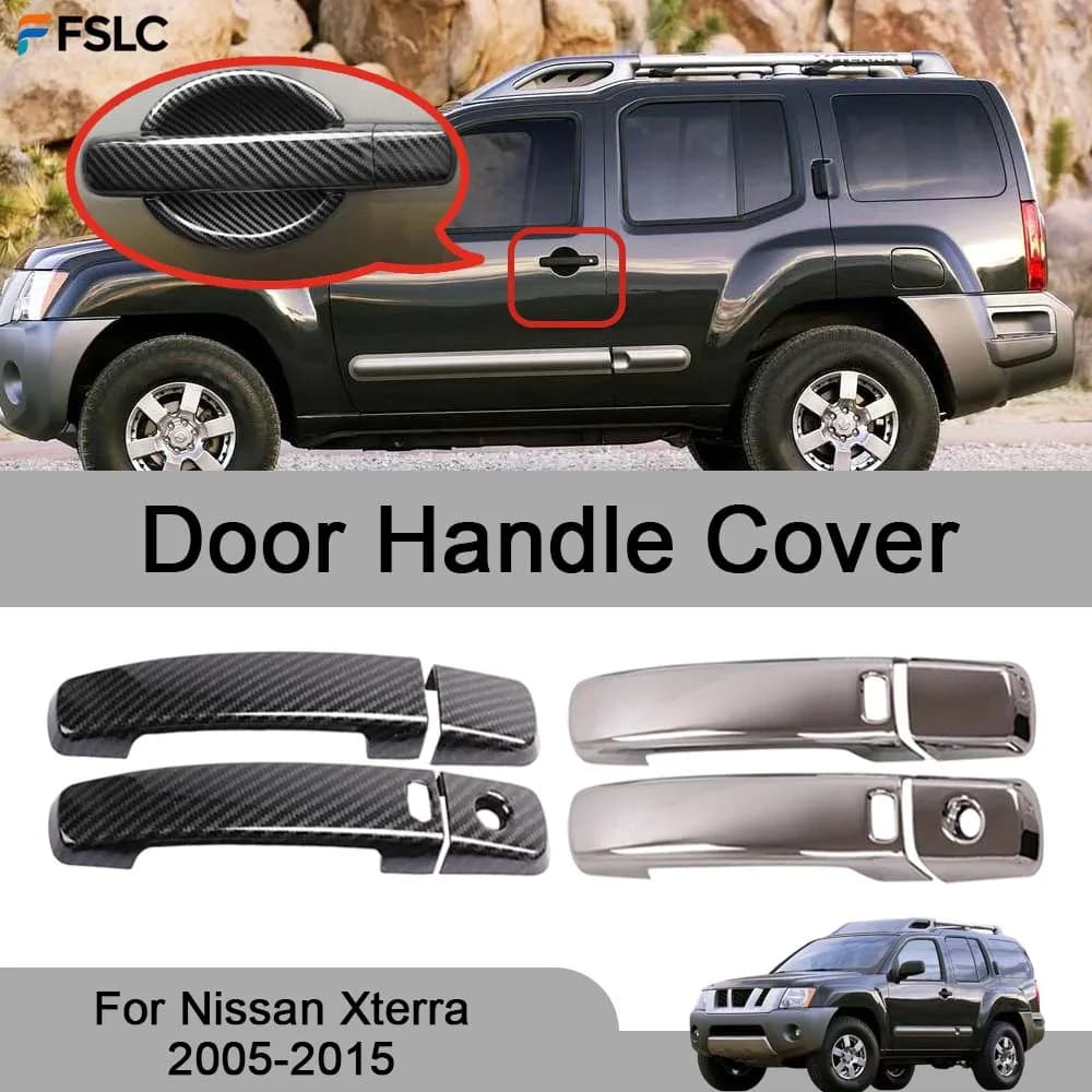 Car Decoration Door Handle Cover For Nissan Xterra 2005-2015 Cars Accessories Exterior  Styling Upgrade Modify A Car